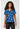 TF Tooniforms Print V-Neck Top - Bow-tanical
