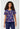 TF Tooniforms Print V-Neck Top - Cosmic Bluey