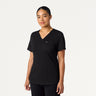 Jaanuu Rhena Slim UltraSOFT Scrub Top - Black