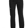 CK WW Revolution Mid Rise Moderate Flare Drawstring Pant - Black