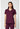 CK WW Core Stretch V-Neck Top - Wine