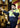 Mens Hi Vis Quilted Flying Jacket - Yellow/Navy