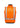 Unisex Hi Vis Waterproof Reversible Vest - Orange back