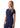 ADAR Addition Women's Notched V-neck Scrub Top - Navy