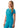 ADAR Addition Women's Notched V-neck Scrub Top - Teal Blue