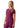 ADAR Addition Women's Notched V-neck Scrub Top - Wine