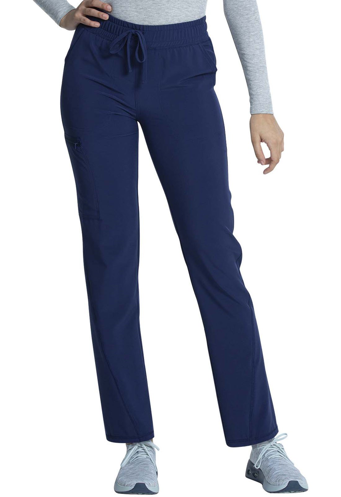 Cherokee Allura Navy / 2XL Allura Petite Mid Rise Tapered Leg Drawstring Scrub Pant CKA184P