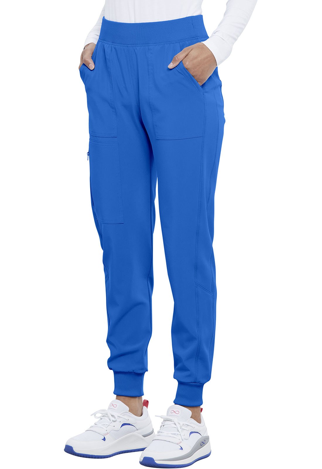 Cherokee Allura Royal / L Allura Petite Pull-On Jogger Scrub Pant CKA190P