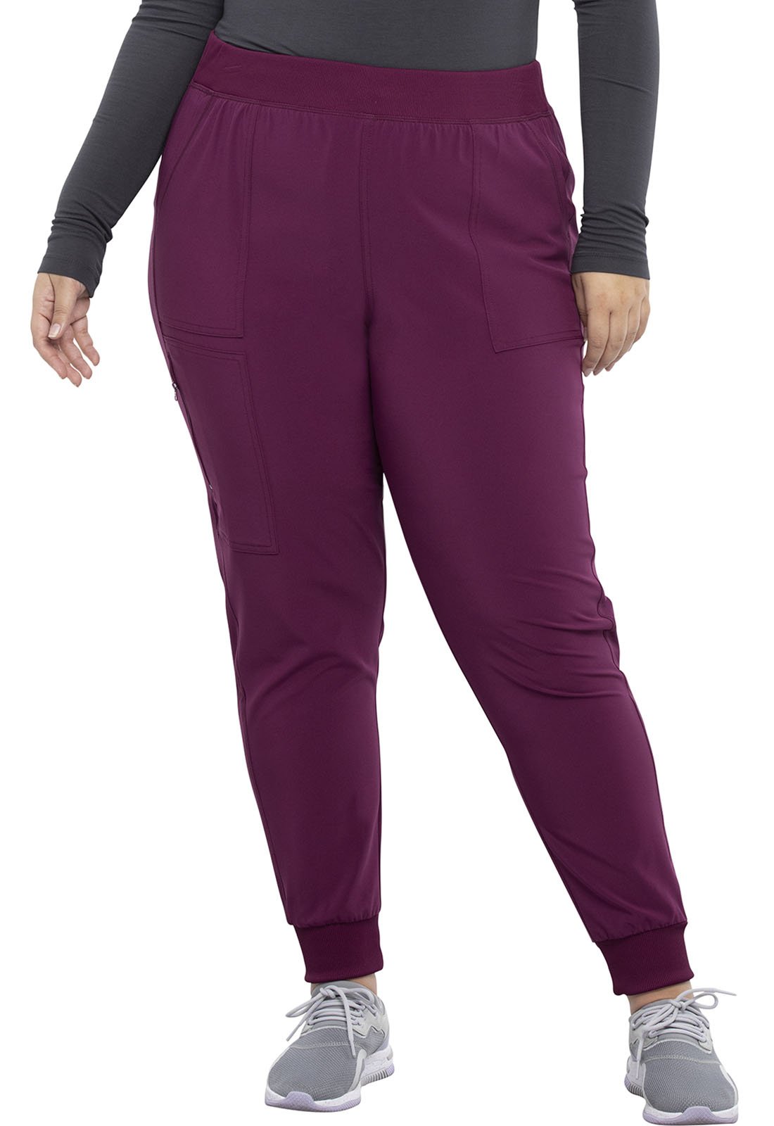 Cherokee Allura Wine / 2XL Allura Petite Pull-On Jogger Scrub Pant CKA190P