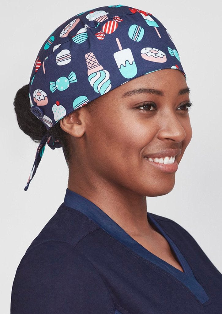 Biz Collection Biz Care Sugar Land Biz Care Unisex Printed Scrub Cap Sugar Land CSC245USUG