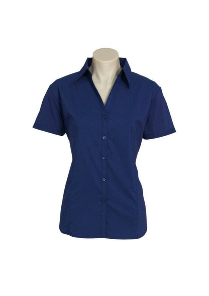 Biz Collection Biz Corporate Royal / 10 Biz Corporate Ladies Metro Short Sleeve Shirt LB7301