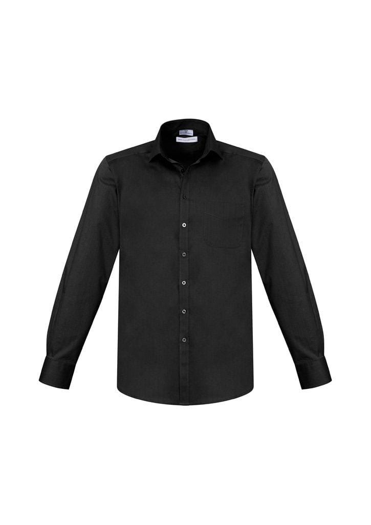 Biz Collection Biz Care Black / 2XL Biz Corporate Mens Monaco Long Sleeve Shirt S770ML
