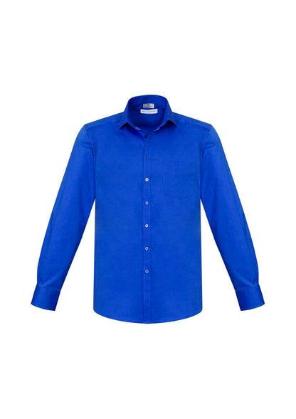 Biz Collection Biz Care Electric Blue / 2XL Biz Corporate Mens Monaco Long Sleeve Shirt S770ML