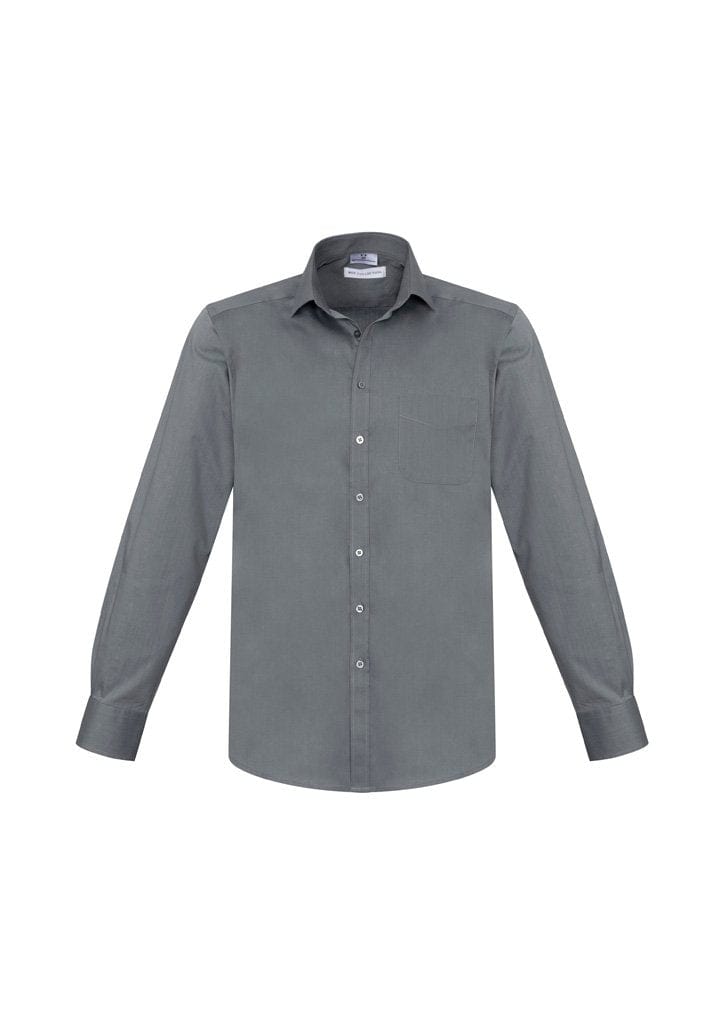 Biz Collection Biz Care Platinum / 2XL Biz Corporate Mens Monaco Long Sleeve Shirt S770ML