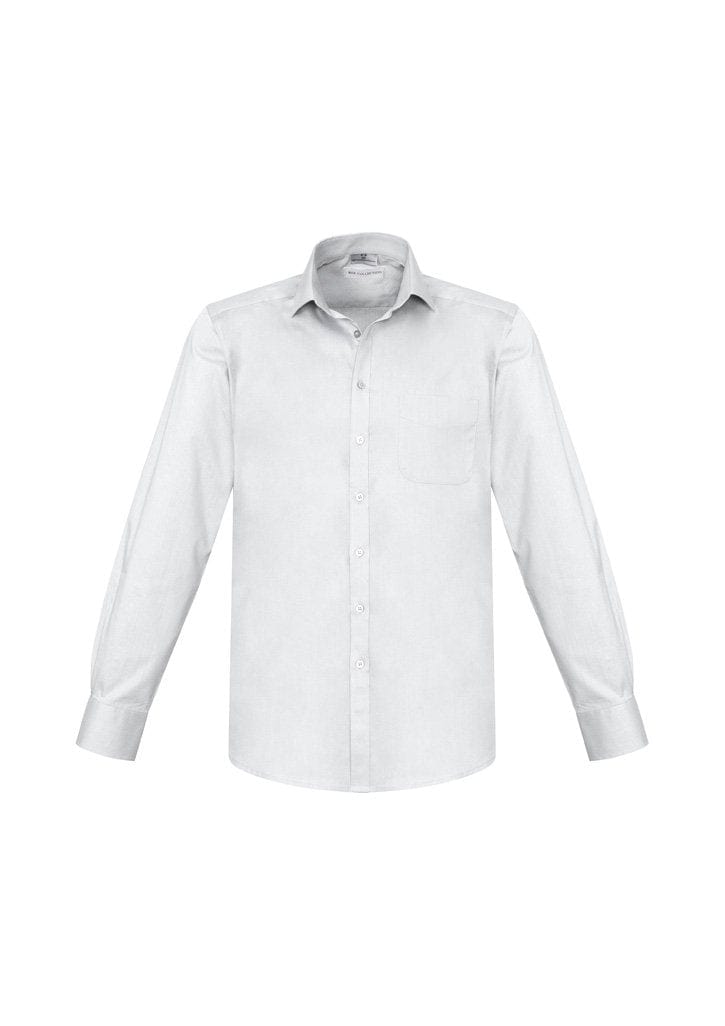 Biz Collection Biz Care White / 2XL Biz Corporate Mens Monaco Long Sleeve Shirt S770ML