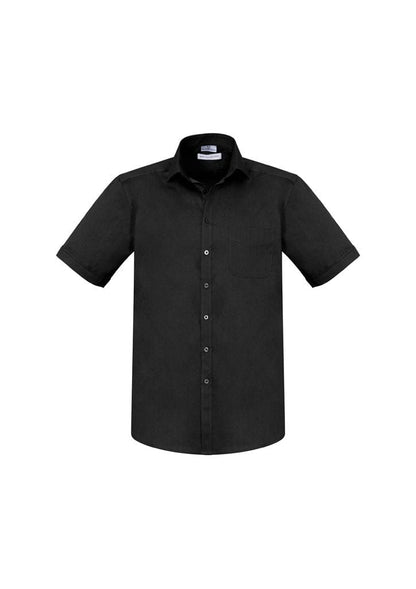 Biz Collection Biz Care Black / 2XL Biz Corporate Mens Monaco Short Sleeve Shirt S770MS