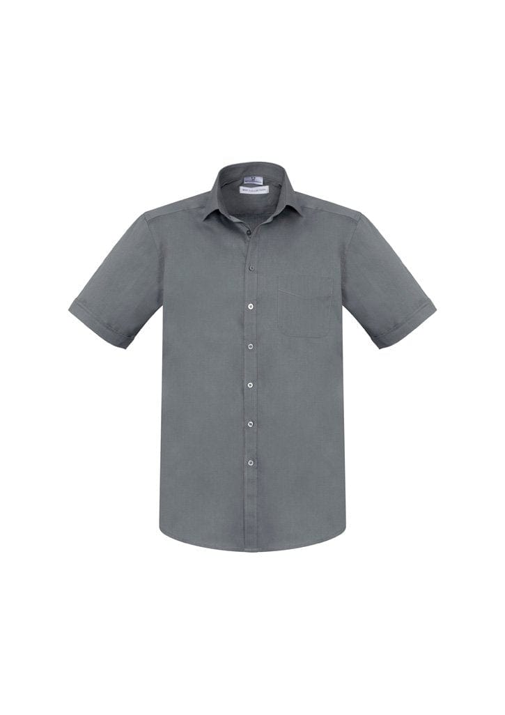 Biz Collection Biz Care Platinum / 2XL Biz Corporate Mens Monaco Short Sleeve Shirt S770MS