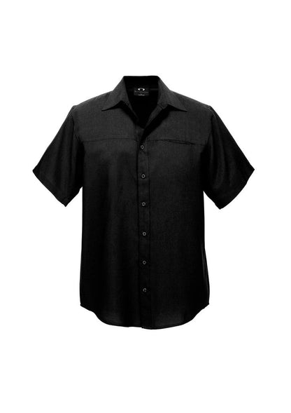 Biz Collection Biz Collection Black / 2XL Biz Mens Oasis Short Sleeve Shirt SH3603