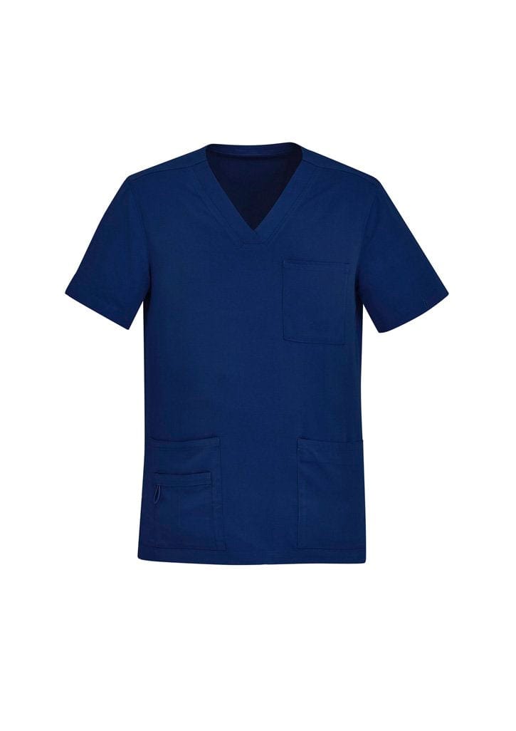 Biz Collection BizCare Navy / 2XL BizCare Avery Mens V-Neck Scrub Top CST945MS