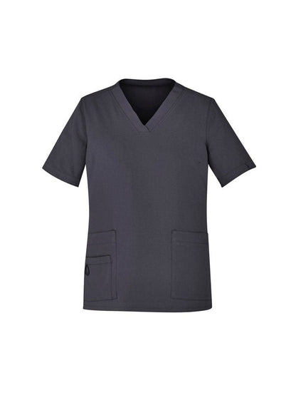 Biz Collection BizCare Charcoal / 2XL BizCare Avery Womens Easy fit V-Neck Scrub Top CST941LS