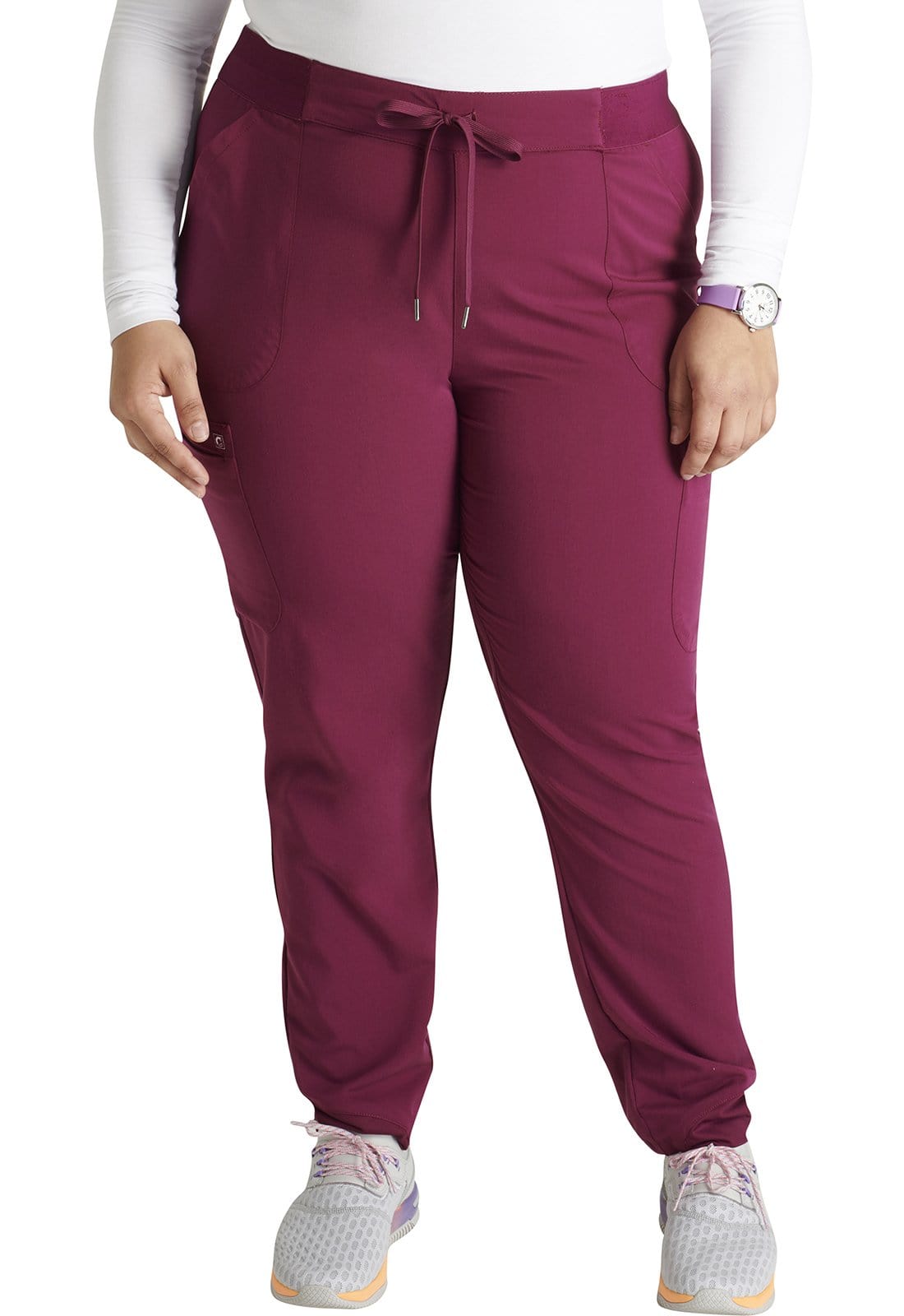 Cherokee Cherokee Atmos Wine / 2XL Cherokee Atmos  Mid-rise Pull-on Jogger Pant CK138A