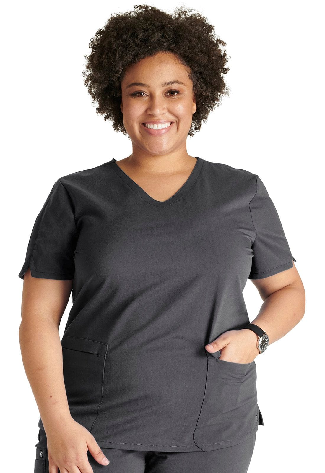 Clearance iflex by Cherokee Women's Let's Flock Together Print Scrub Top
