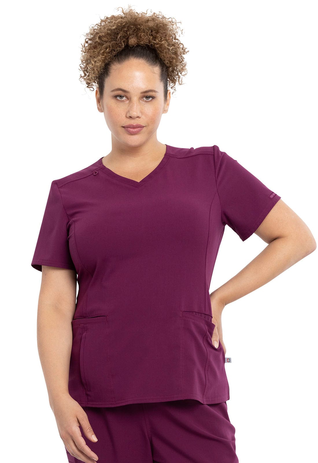 Cherokee Euphoria M / Wine Cherokee Euphoria V-Neck CK786A