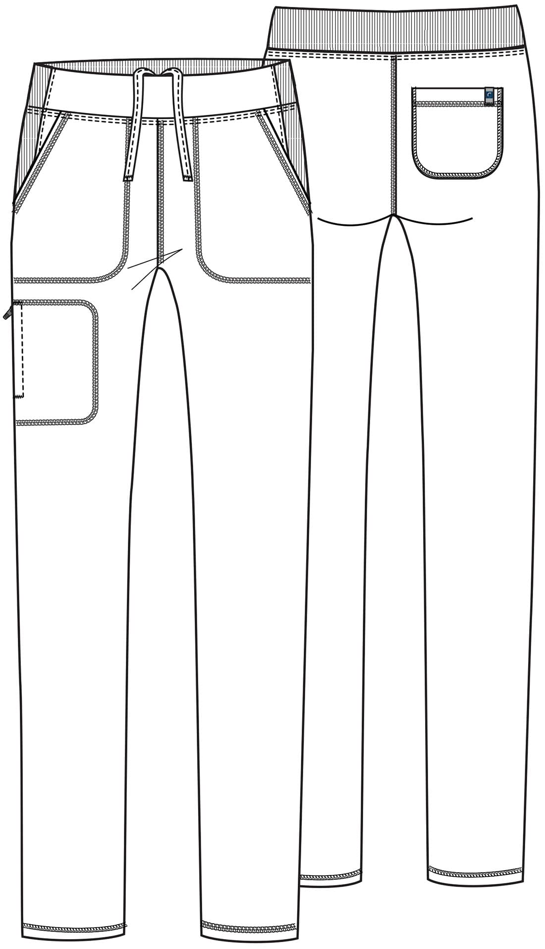 Medical Uniforms: Cherokee Tall Mid Rise Tapered Leg Pull-on Cargo Pant  CK248AT – Medical Uniforms NZ