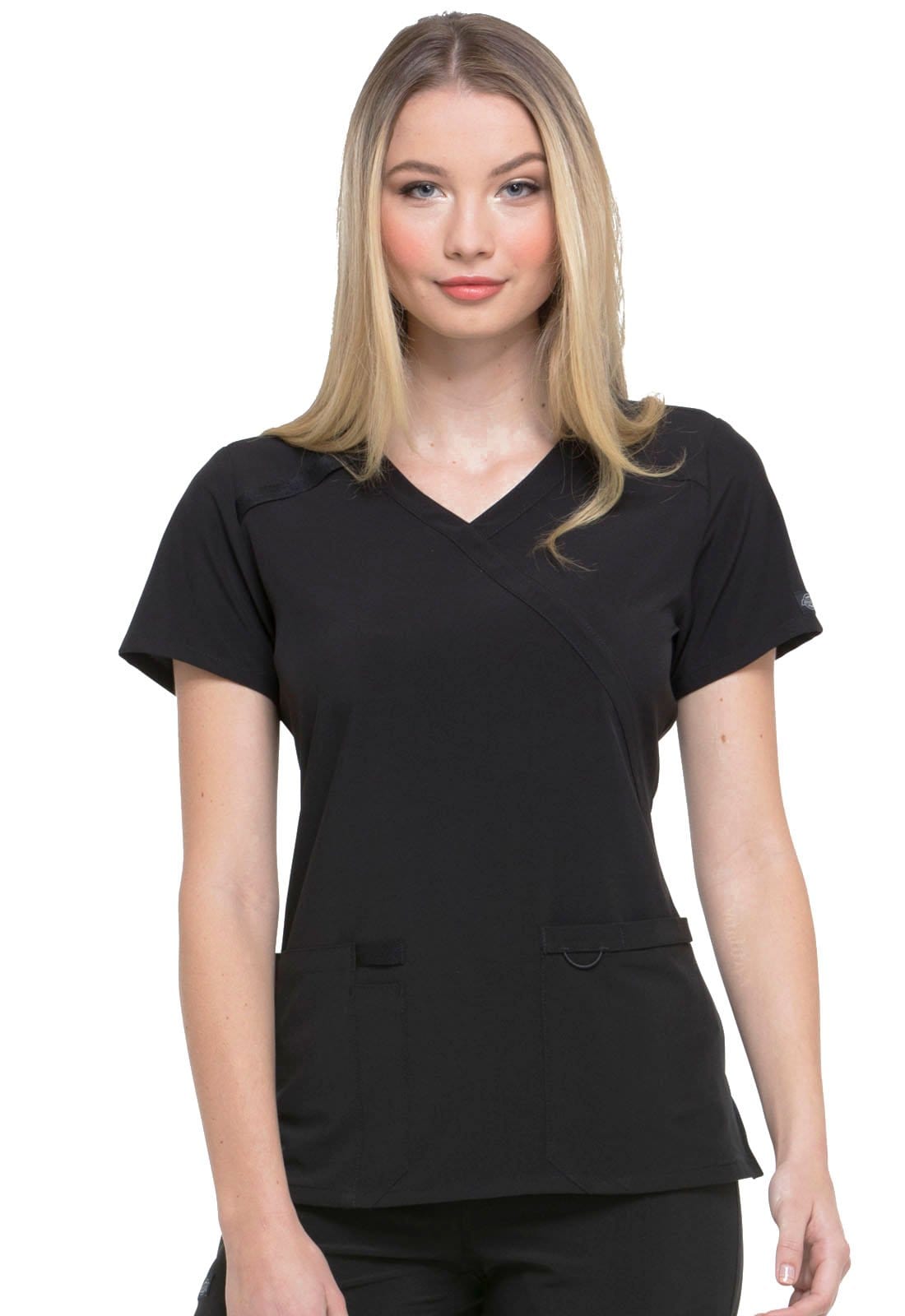 Dickies EDS Essentials Black / 2XL EDS Essentials Dickies  Mock Wrap Scrub Top DK625