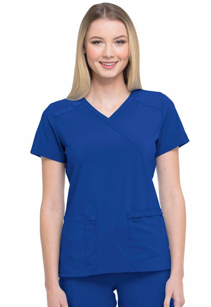 Dickies EDS Essentials Galaxy Blue / 2XL EDS Essentials Dickies  Mock Wrap Scrub Top DK625