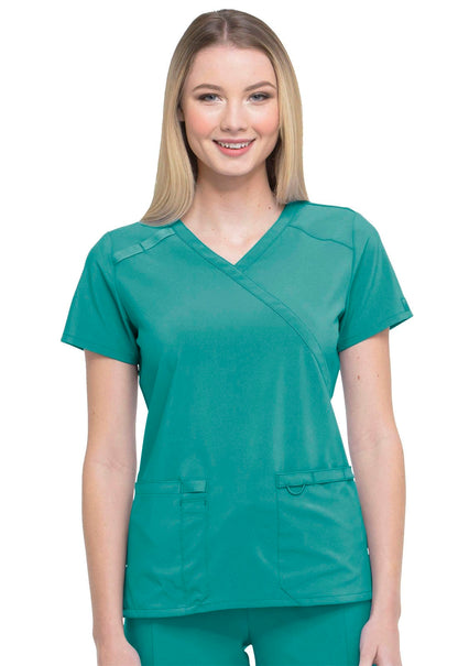 Dickies EDS Essentials Teal Blue / 2XL EDS Essentials Dickies  Mock Wrap Scrub Top DK625