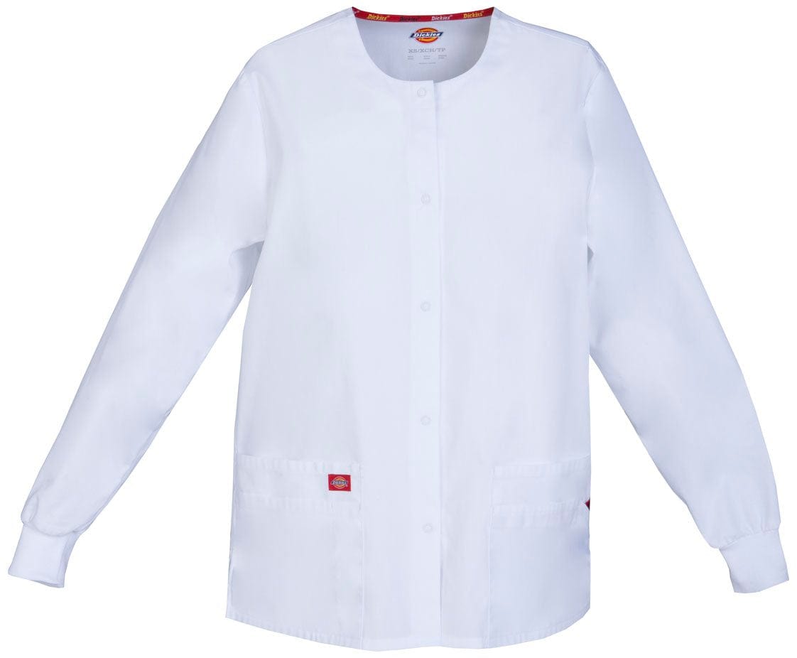 Dickies EDS Signature White / 2XL EDS Signature Dickies  Snap Front Warm-Up Jacket 86306