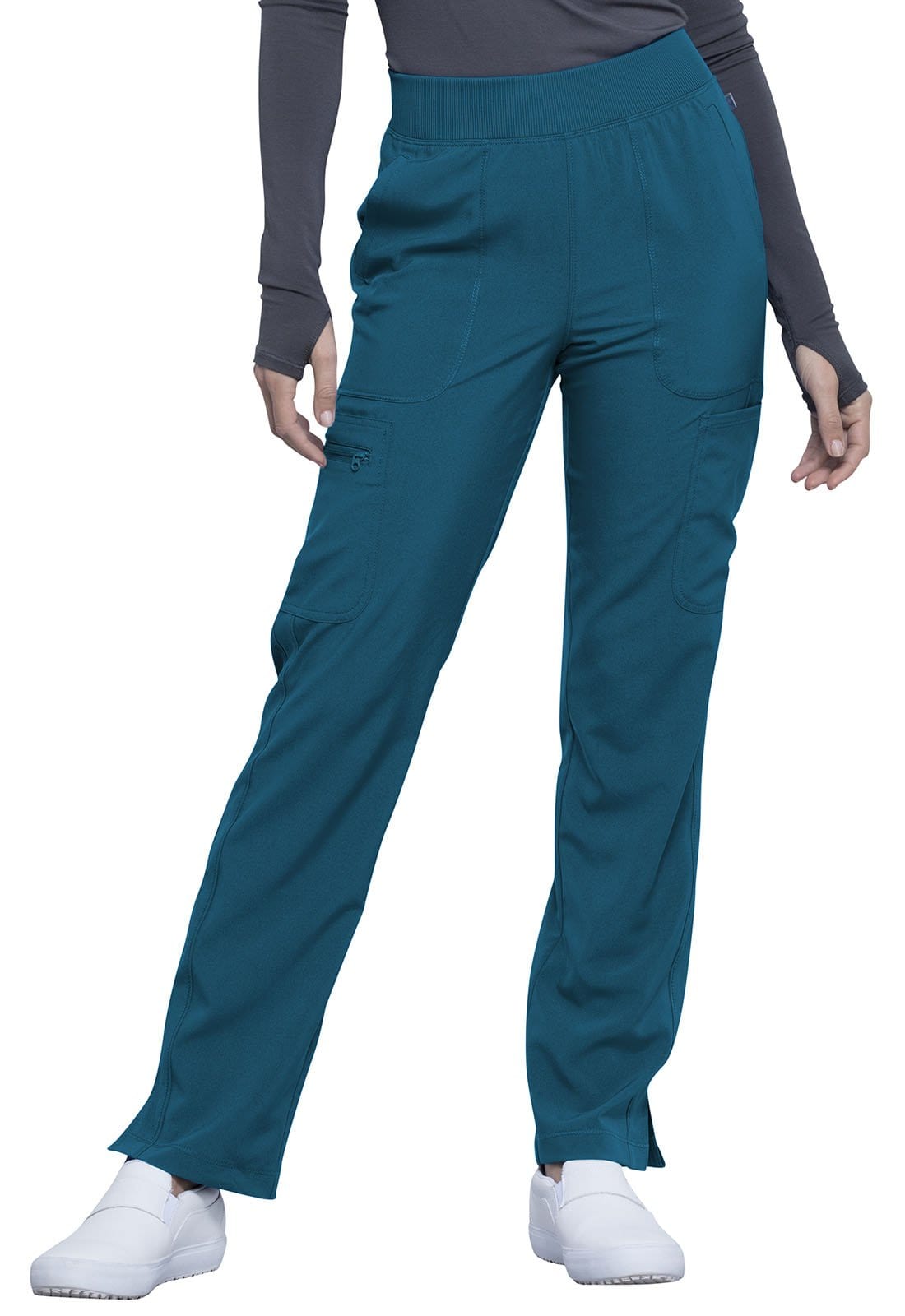 Cherokee Infinity Caribbean Blue / 2XL Infinity Mid Rise Tapered Leg Pull-on Scrub Pant CK065A