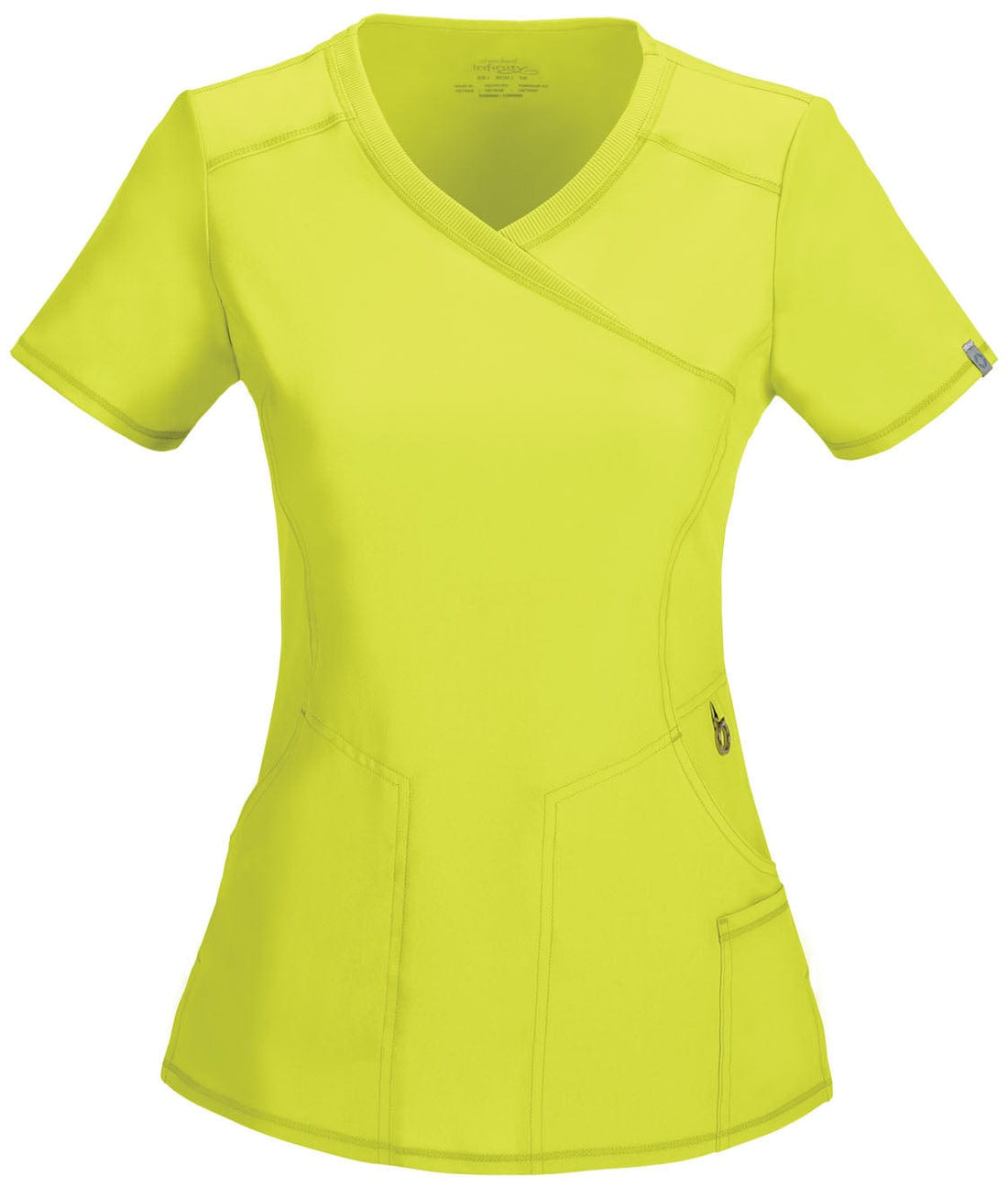 Cherokee Infinity Citrus / XL Infinity Mock Wrap Scrub Top Citrus XL 2625ACRPS