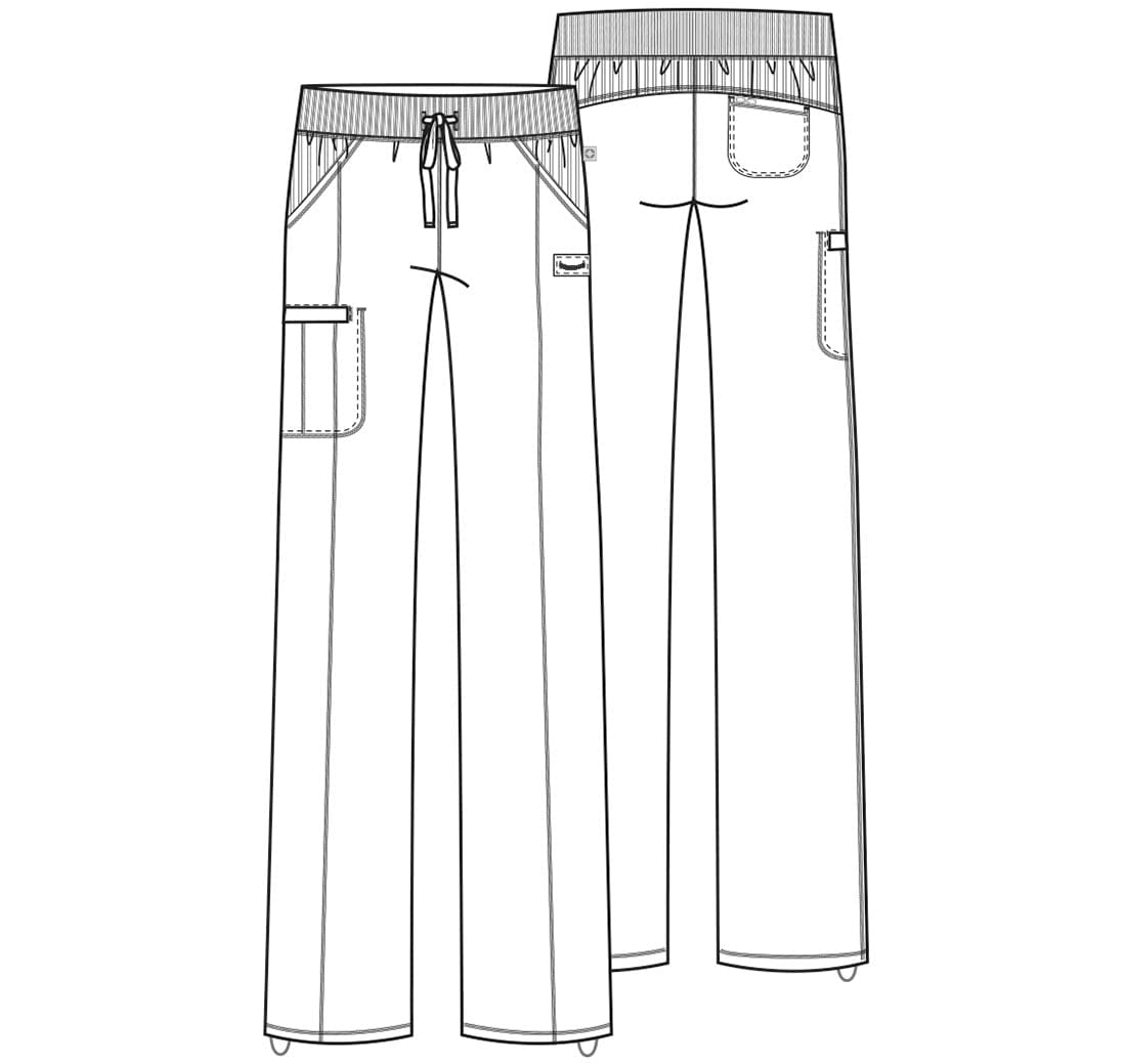 Cherokee Infinity Navy / 2XL Infinity Tall Straight Leg Drawstring Pant 1123AT