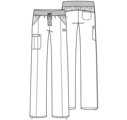 Cherokee Infinity Navy / 2XL Infinity Tall Straight Leg Drawstring Pant 1123AT