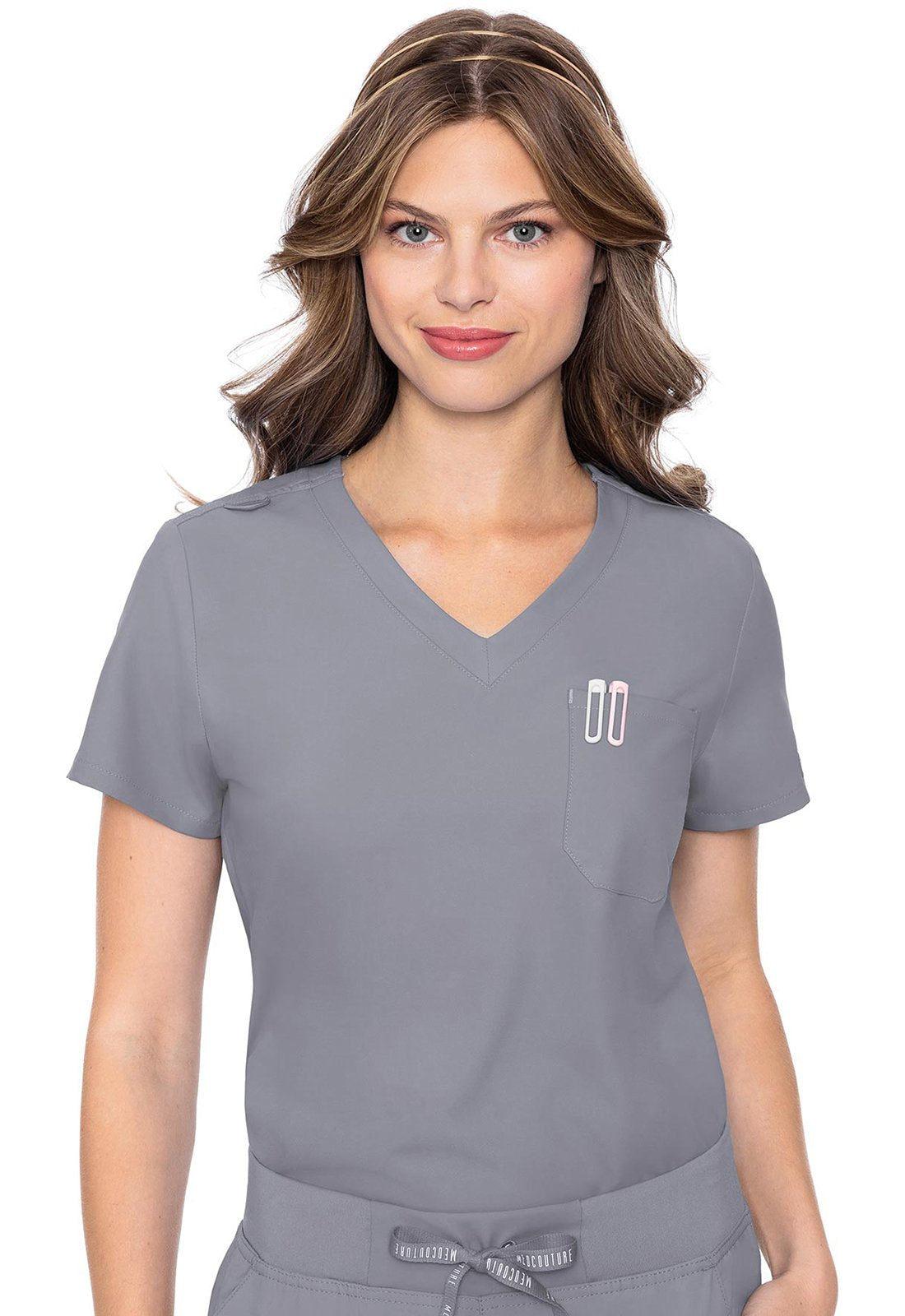 Med Couture MC Insight Cloud / 2XL MC Insight  One Pocket Tuck-In Top MC2432