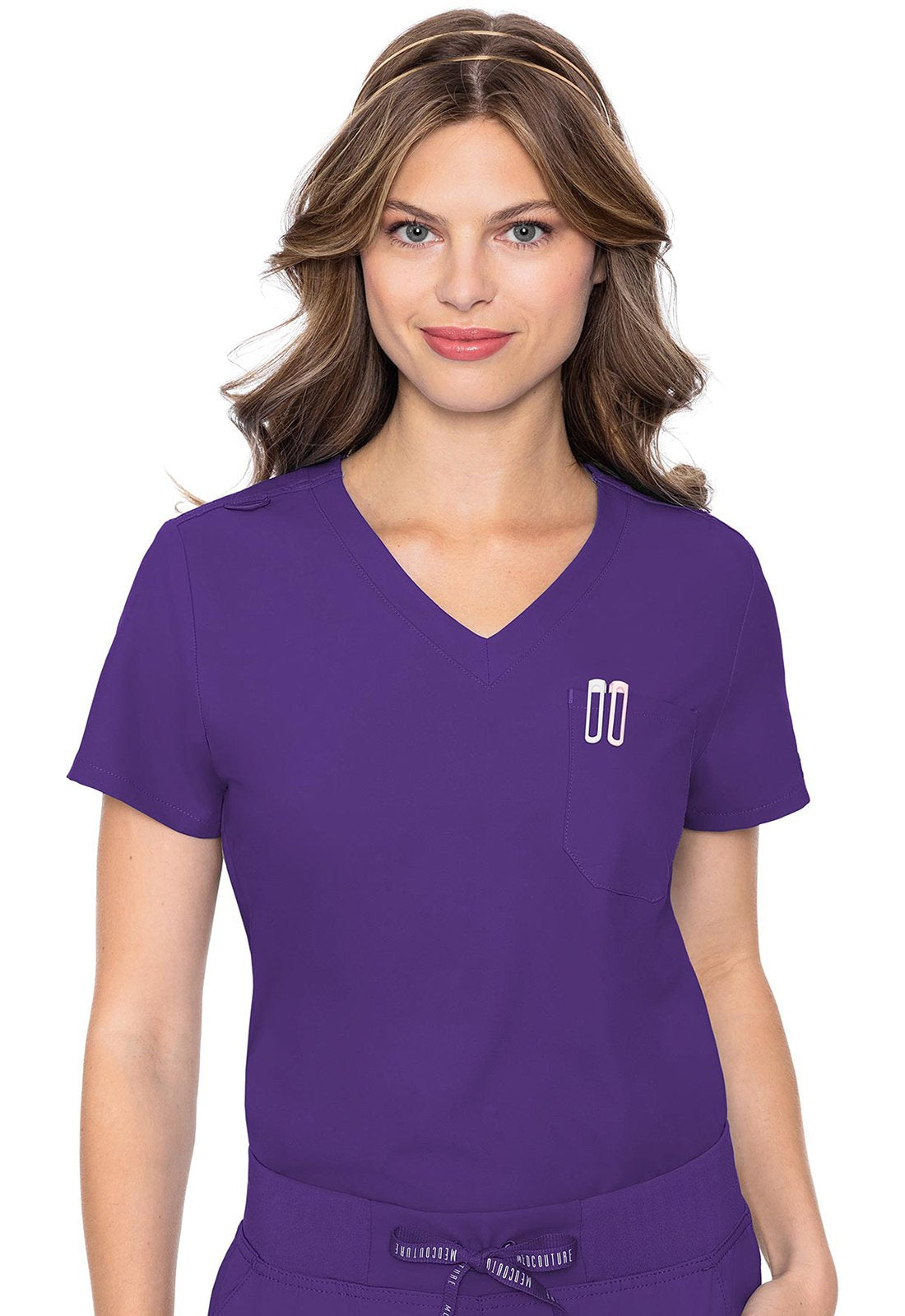 Med Couture MC Insight Grape / 3XL MC Insight  One Pocket Tuck-In Top MC2432