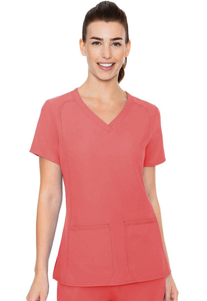 Med Couture MC Insight Coral / 2XL MC Insight  Side Pocket Top MC2468