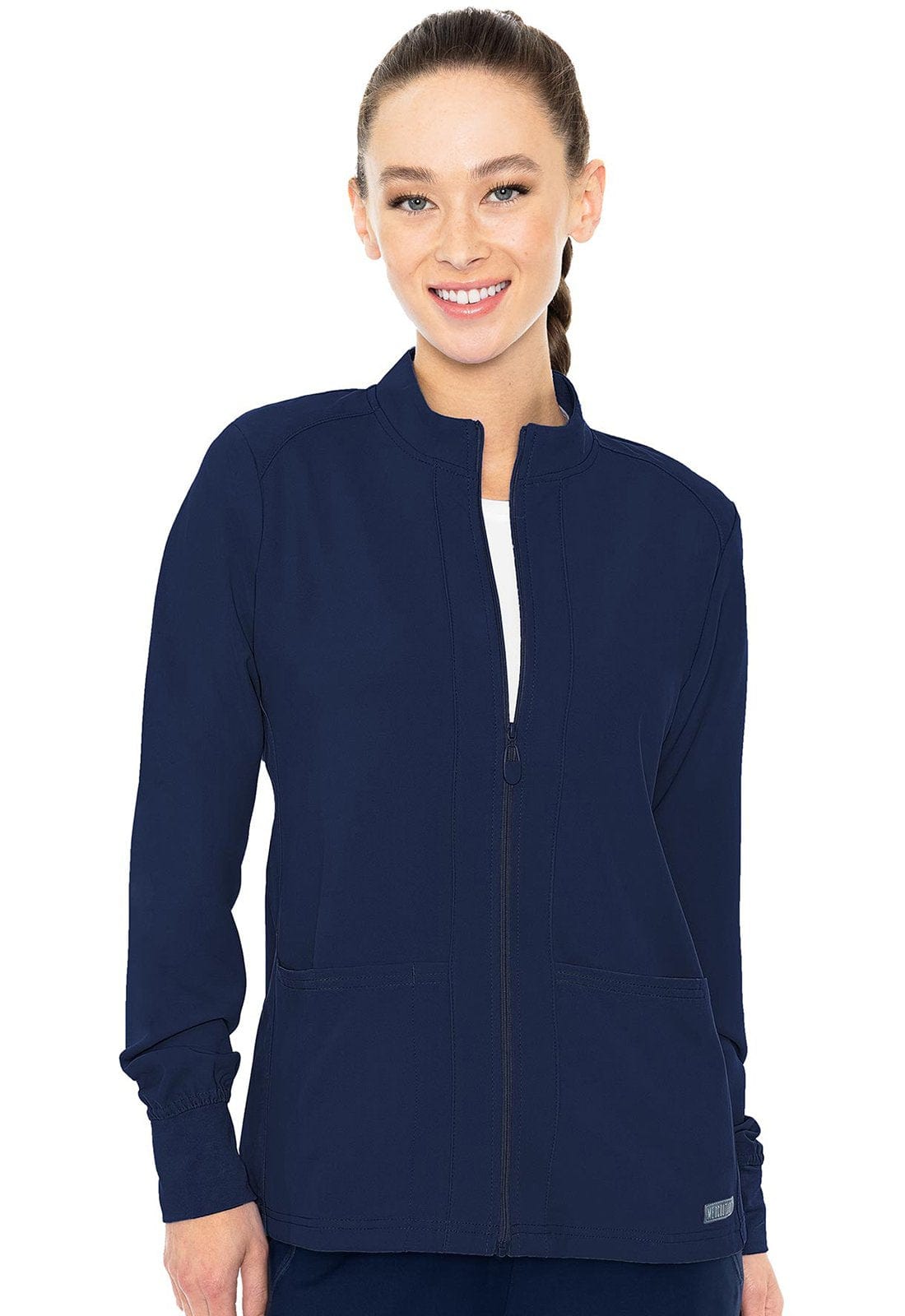 Med Couture MC Insight Navy / 3XL MC Insight  Zip Front Warm-Up With Shoulder Yokes MC2660