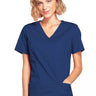 CK WW Core Stretch Mock Wrap Top - Navy