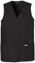 Cherokee Professional Solids Black / 2XL Professional Solids Button Front Vest 1602