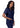Sivvan Unisex V-Neck 3 Pocket Top - Navy