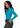 Sivvan Women's Long Sleeve Comfort Underscrub Tee - Teal Blue