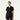 Jaanuu Helia Slim Notched V-Neck Scrub Top - Black
