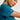 Jaanuu Calix Fit & Flare Scrub Top - Caribbean Blue