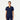 Jaanuu Helia Slim Notched V-Neck Scrub Top - Midnight Navy