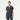 Jaanuu Helia Notched V-Neck Scrub Top - Carbon Gray