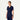 Jaanuu Kass Slim 4-Pocket UltraSOFT Scrub Top - Midnight Navy