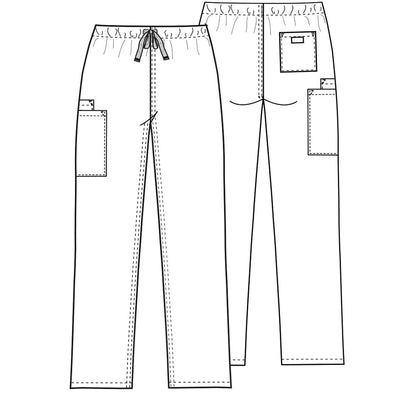 Cherokee Workwear Tend Health Tend WW Originals TALL Unisex Cargo Pant Pewter- Inseam 34&quot; (86cm) TD-4100TPWTW